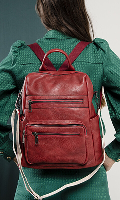 MOCHILA BROOKLYN GRANATE
