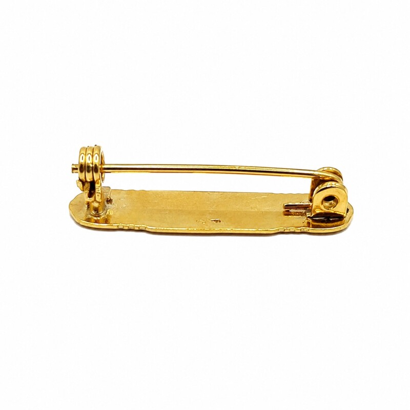 Prendedor rectangular - Oro bajo - PRE000004 sinpiedra