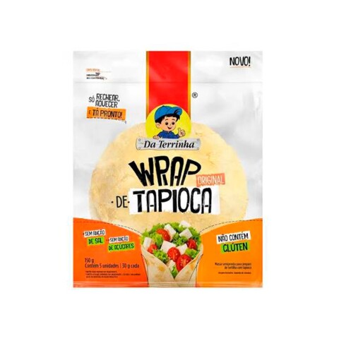 Wrap Sin Gluten Da Terrinha 5 Unidades Wrap S/g Tapioca Da Tarrinha
