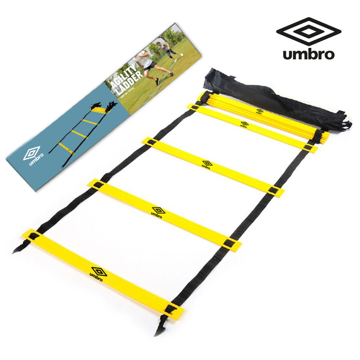 Escalera de Entrenamiento Umbro Agility 6m - Amarillo - Negro 