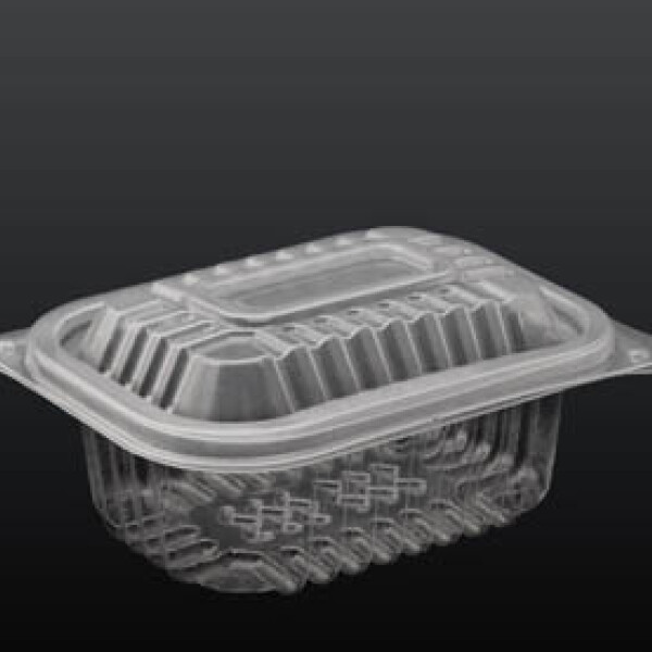 BANDEJA PP RECTANGULAR SIN TAPA 13.7X18X5 CM. TRANSPARENTE