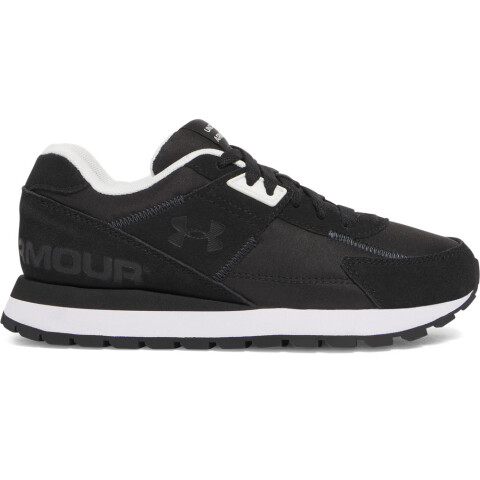 UA GS Essential Runner-WHT BLK-001