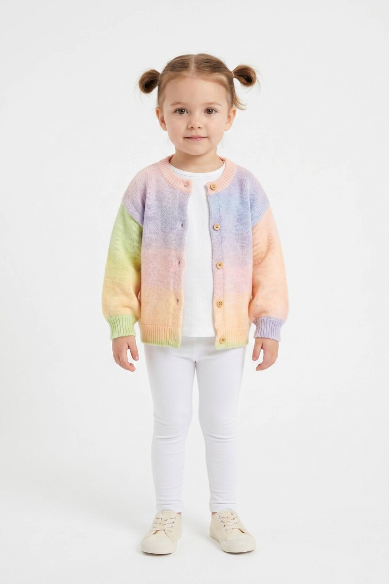Cardigan tejido en degradé LAVANDA