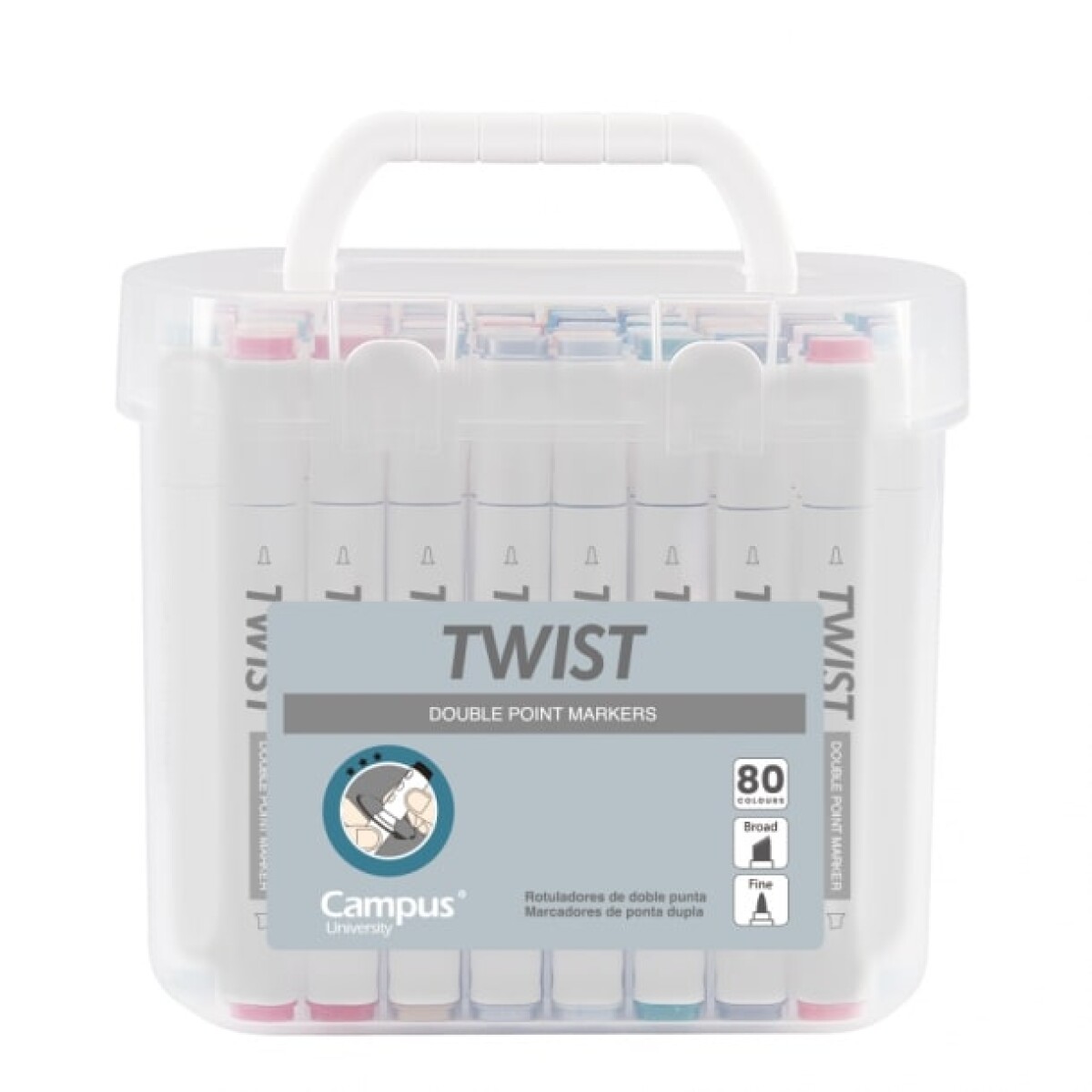 Marcador Campus Twist x 80 