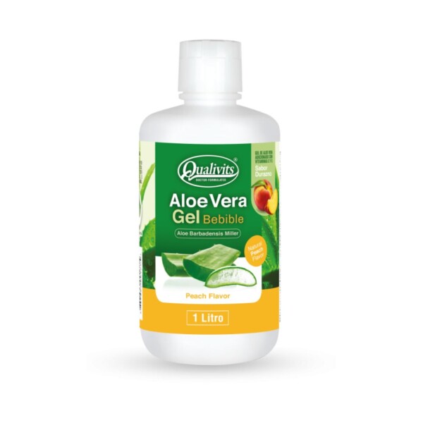 Aloe Vera Gel Bebible Durazno - Qualivits Aloe Vera Gel Bebible Durazno - Qualivits