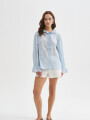 Camisa Jiardin Celeste Claro
