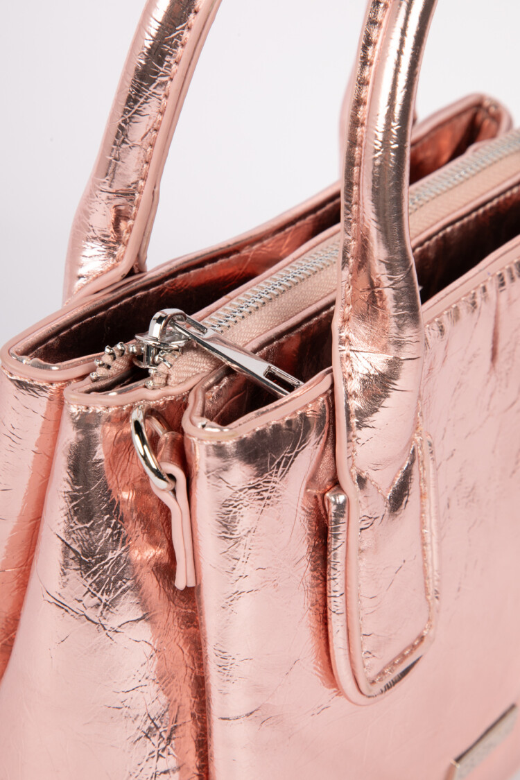 CARTERA MINI TOTE SHINY Rosado