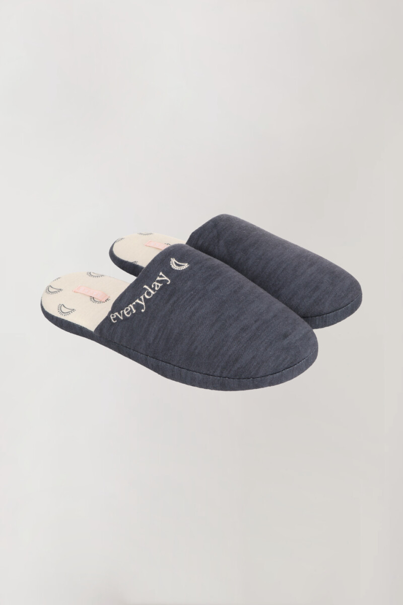 Pantufla everyday - Gris melange 