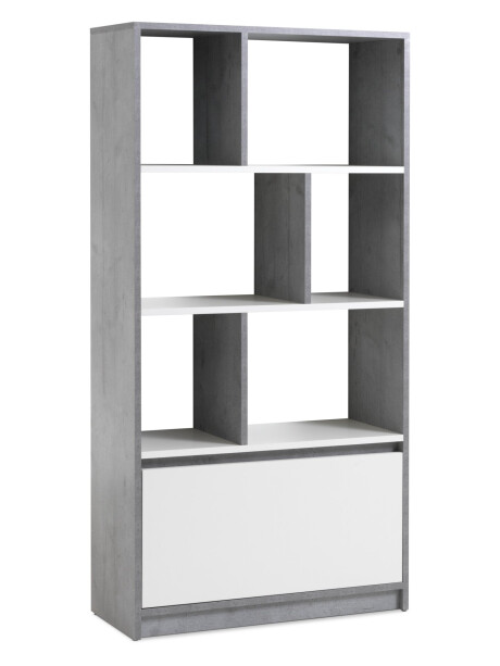 Estantería BILLUND blanco/cemento Estantería BILLUND blanco/cemento