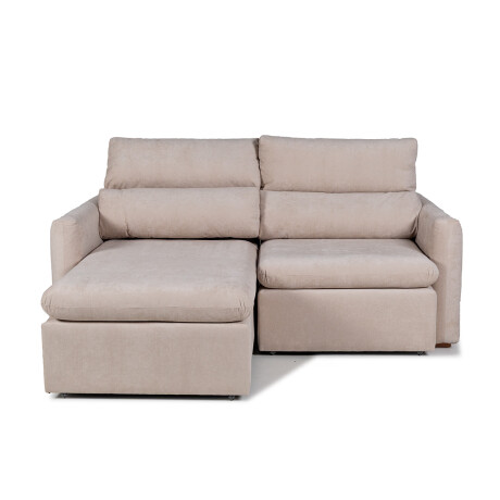 Sofá Dublin (Rebatible) - Microfibra - 2 cuerpos TC 1010 (Beige)
