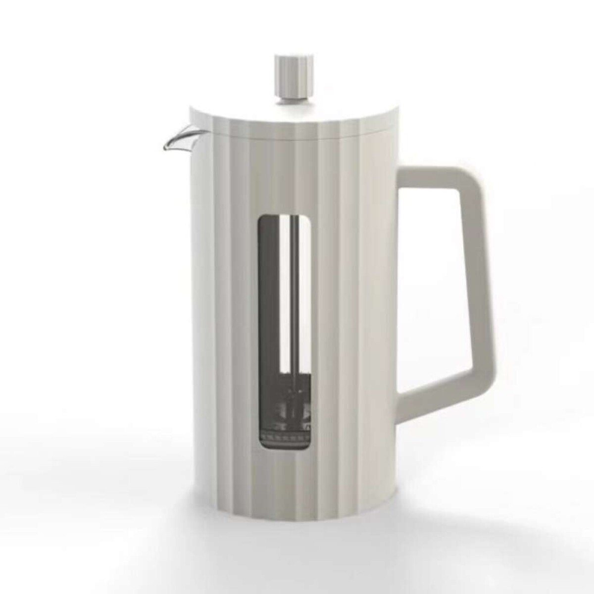 Cafetera/Tetera French 1000Ml - Borosilicato/Pp Blanco Catania 