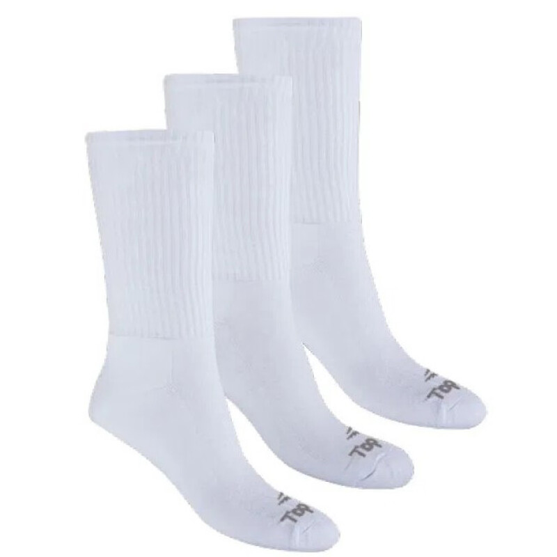 Medias de Mujer Topper X3 Media Caña Blanco