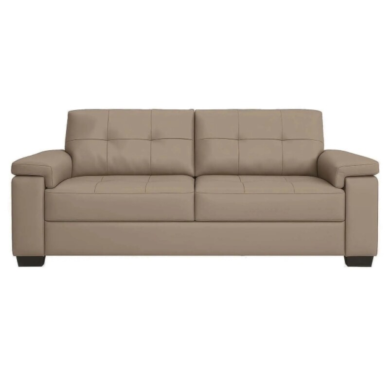 Sofa 3 Cuerpos Luares Pu Taupe Sofa 3 Cuerpos Luares Pu Taupe