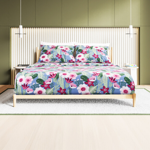 JUEGO DE SABANAS POLAR JARDIN LANCASTER QUEEN