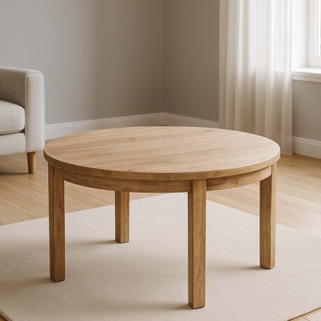 MESA DE COMEDOR MADERA NATURAL-BEIGE MANGO