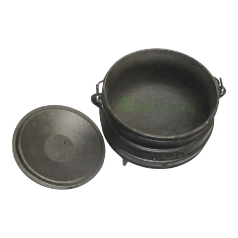 Olla de Hierro Fundido con 3 Patas y Tapa – 3 Litros Olla de Hierro Fundido con 3 Patas y Tapa – 3 Litros