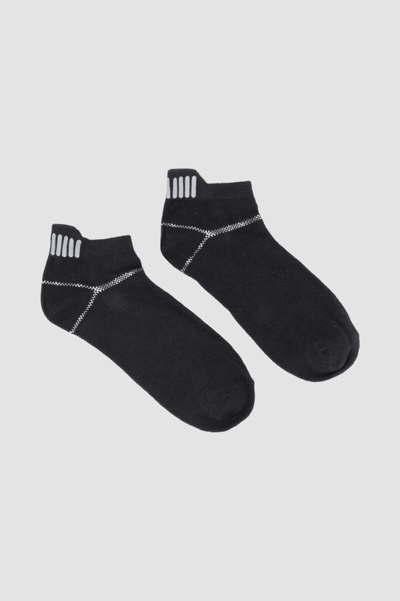Ciclista deportiva elastico con estamapa reflectiva Negro