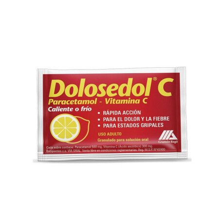 Dolosedol C paracetamol + Vit C sobre Dolosedol C paracetamol + Vit C sobre