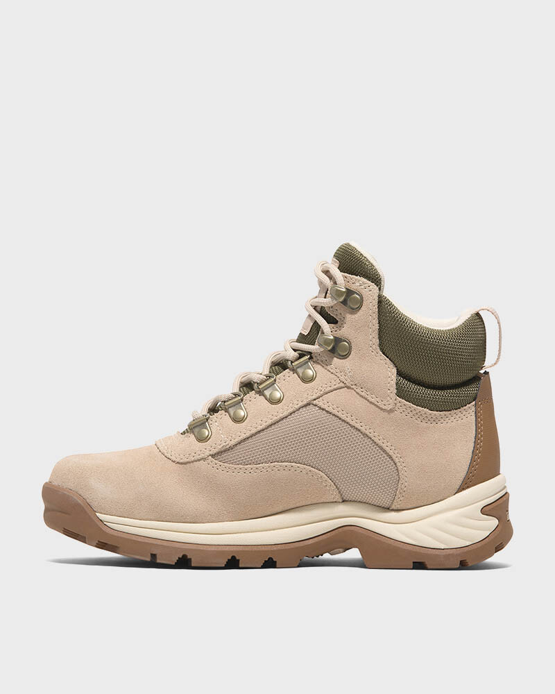 Botas White Ledge Mid Waterproof Mujer Light Beige Suede