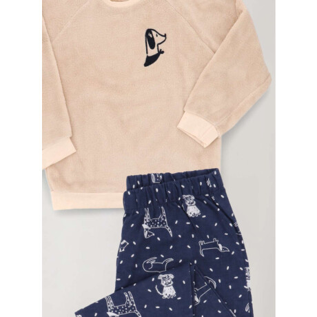 Pijama fran cozy dog Marfil