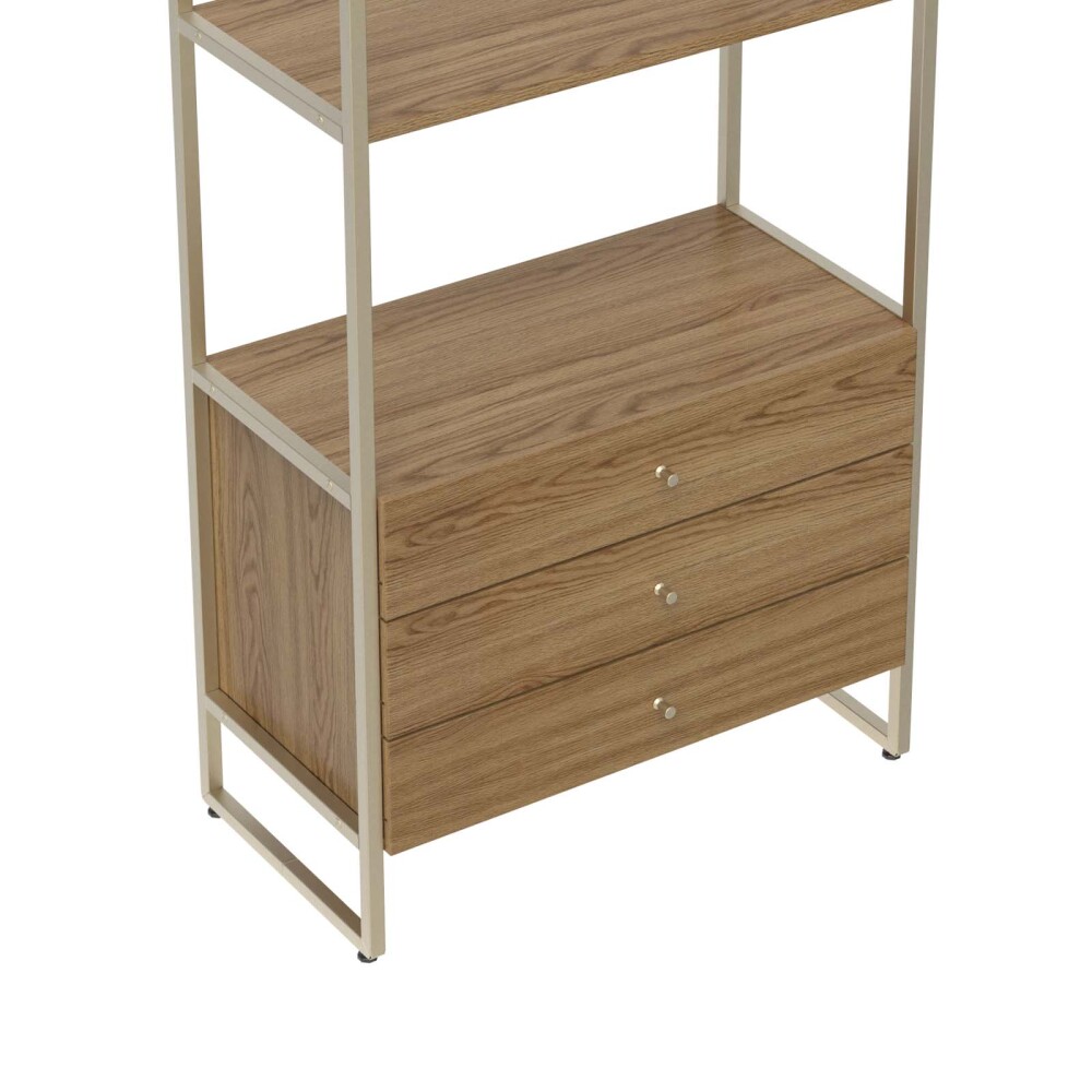 BIBLIOTECA MDF-Y-METAL VOSS