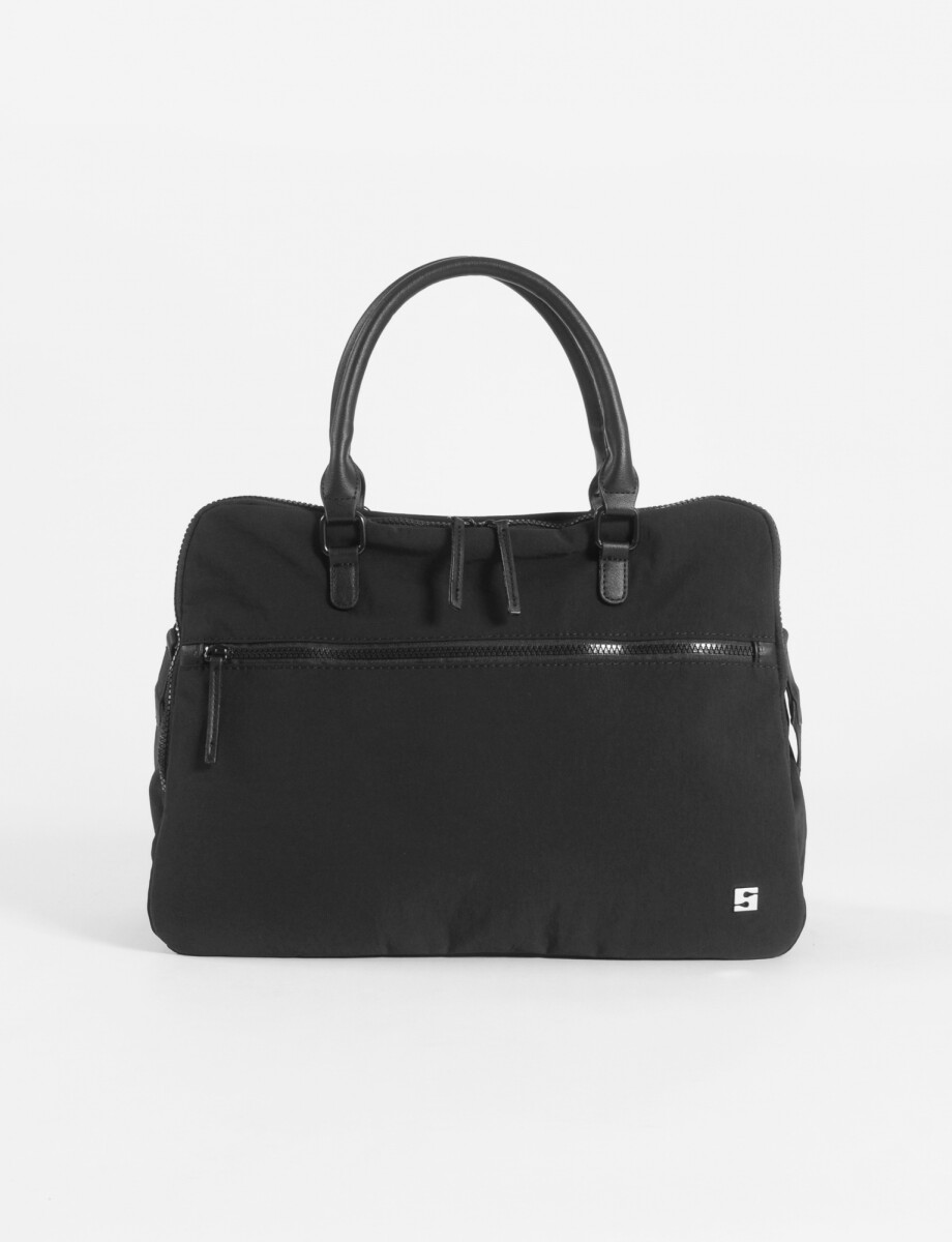 Briefcase para laptop con correa - negro 