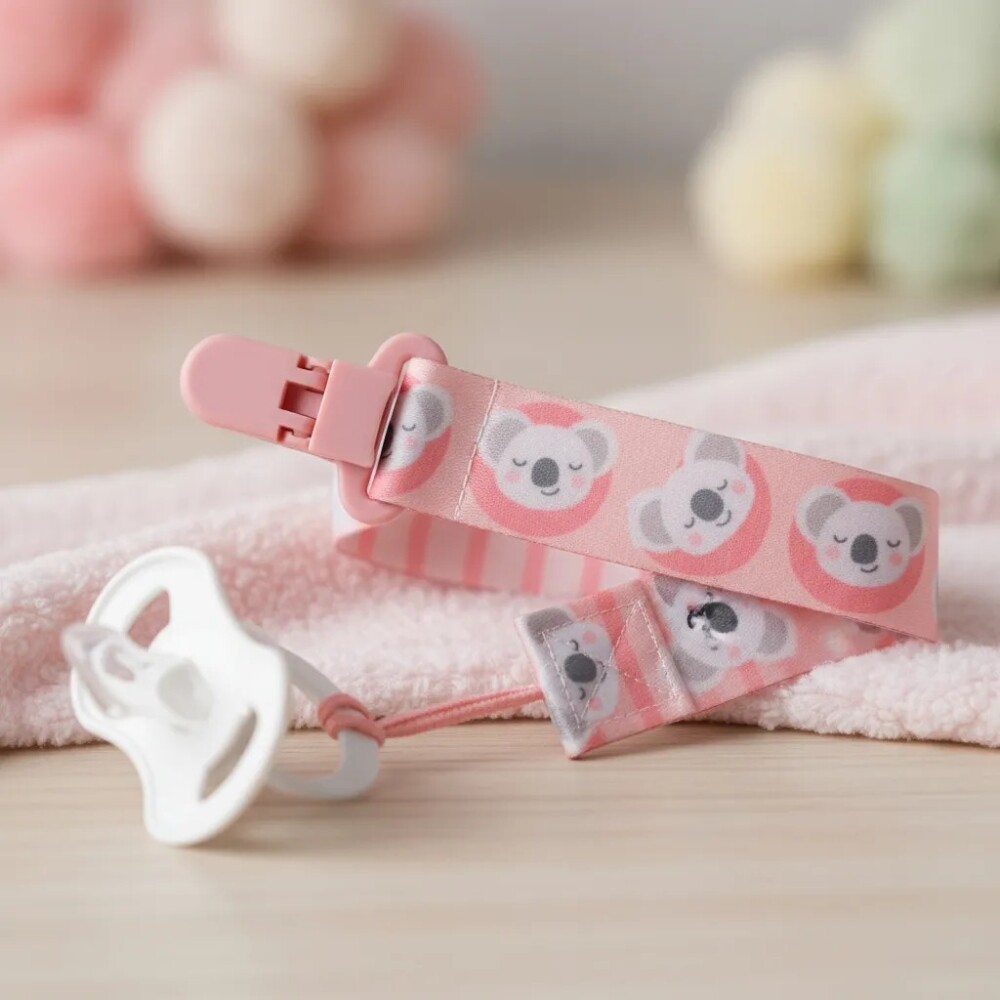 Set x2 clip para chupete BUBA koala rosa