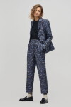 Blazer Oslo en Taffeta Midnight Leopard