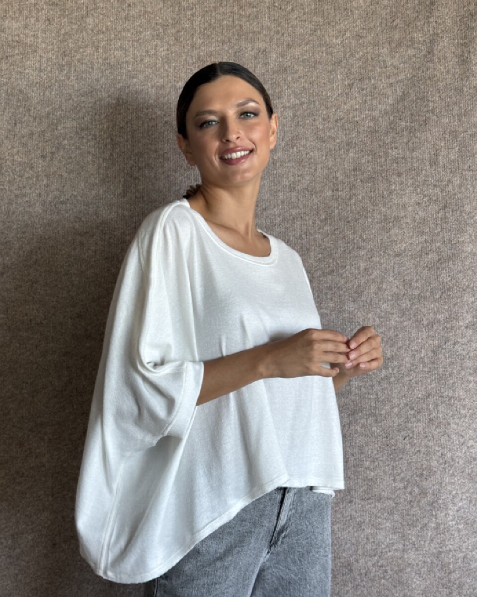 Remera Lara - Crudo tipo cashmere 