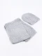 GORRO Y BUFANDA GRIS