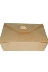Envase de cartón kraft, caja rectangular 21.7 x 5 cm, 1450 ml - 25 u Envase de cartón kraft, caja rectangular 21.7 x 5 cm, 1450 ml - 25 u