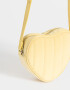 Bandoleras Romántico Bandolera Puffy Corazón - Amarillo Claro