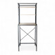 Mueble Hierro y Madera Racks Sobre Lavarropa, Ancho 70cm Negro
