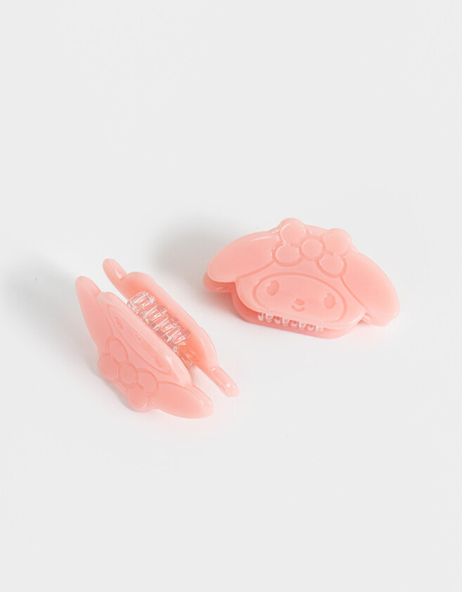 Hebillas Infantiles Licencias Set De Broches "my Melody" - Rosa Claro