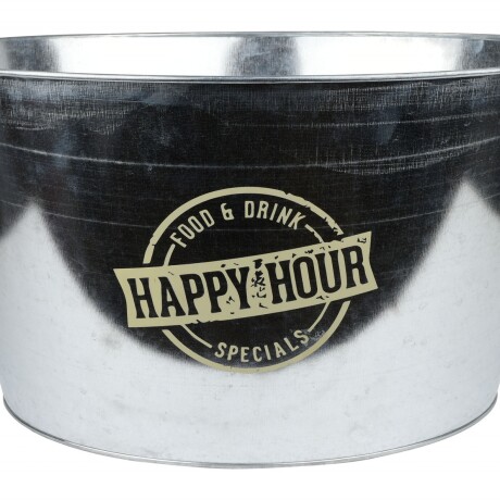 BALDE GALVANIZADO P/BOTELLAS C/ASAS CUERDA LINEA HAPPY HOUR 51X38.5X27.5CM FH303S BALDE GALVANIZADO P/BOTELLAS C/ASAS CUERDA LINEA HAPPY HOUR 51X38.5X27.5CM FH303S