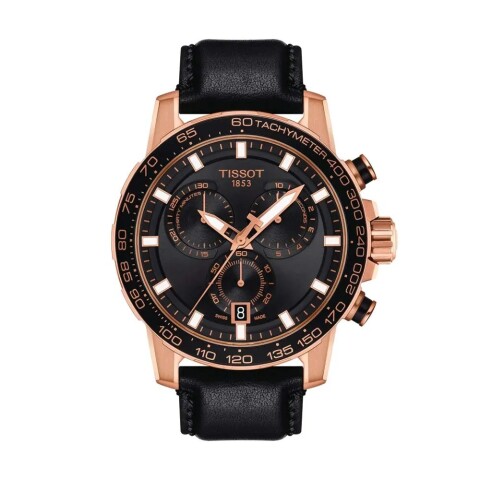 Reloj Tissot T1256173605100 Supersport Chrono para hombre de cuero negro Reloj Tissot T1256173605100 Supersport Chrono Para Hombre De Cuero Negro