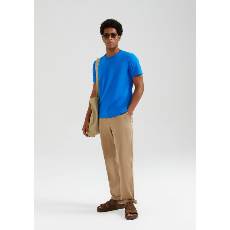 CAMISETA MM MASC AZUL MEDIO