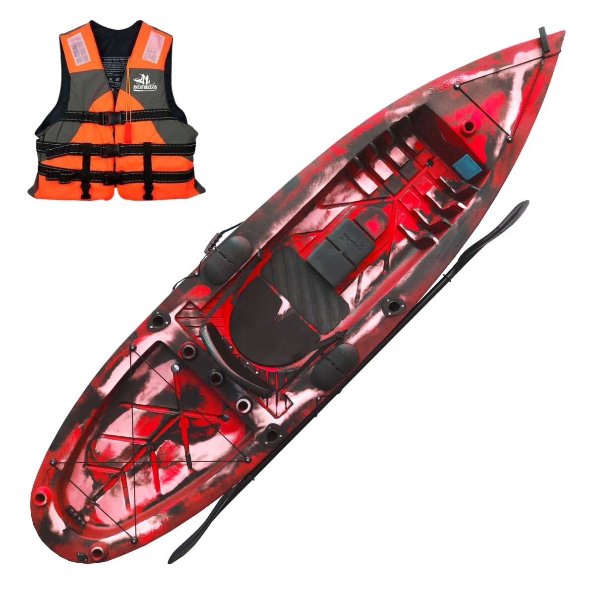 Kayak Caiaker Robalo Standard - Camo Rojo 