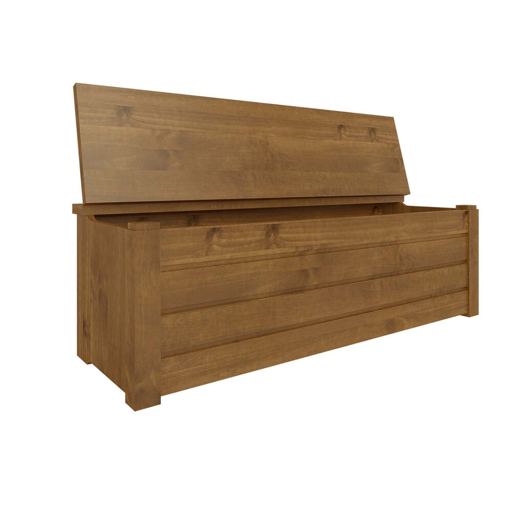 PIE DE CAMA MADERA NATURAL-BEIGE BAUL FRESNO