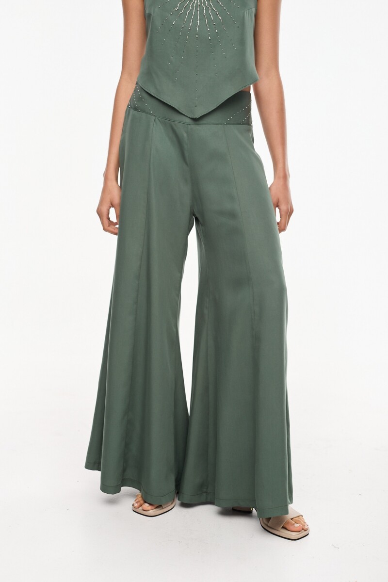 Pantalon Solar Verde Petroleo