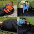 Sobre Saco Bolsa Dormir 2 M Capucha Aislante Camping Caza IMBACK Color Negro Sobre Saco Bolsa Dormir 2 M Capucha Aislante Camping Caza IMBACK Color Negro
