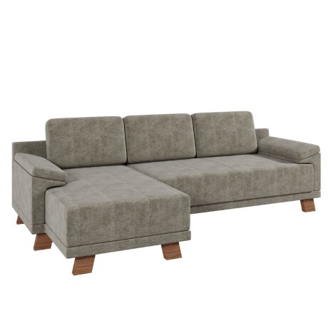 Rinconera Adalia - Tela Microfibra - Cheise izquierdo 12074 (Gris)