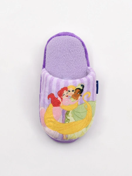 PANTUFLA INFANTIL DISNEY PRINCESAS LILA