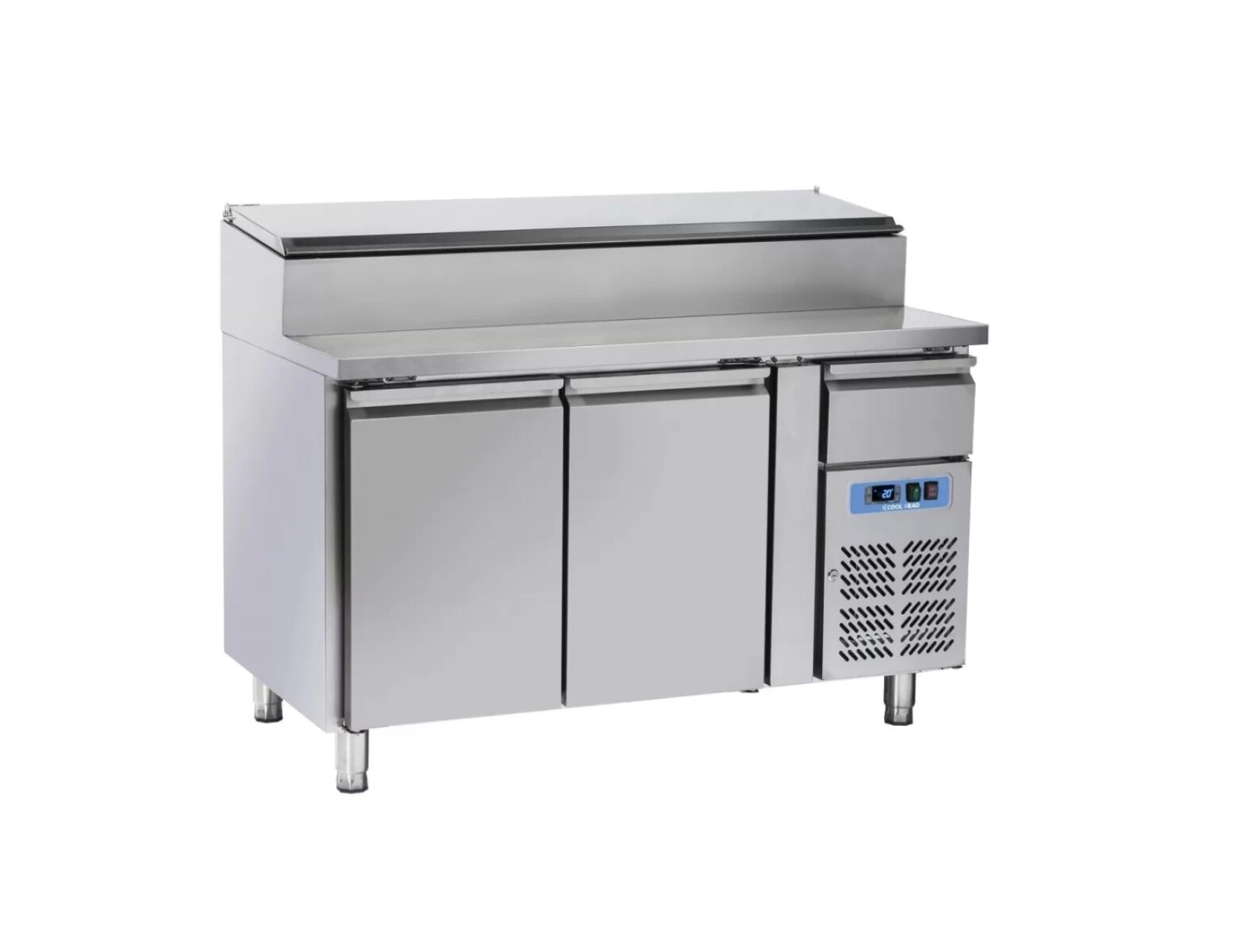 Mostrador refrigerado 2 puertas, con toppinera para sandwich, Coolhead SH 2700 