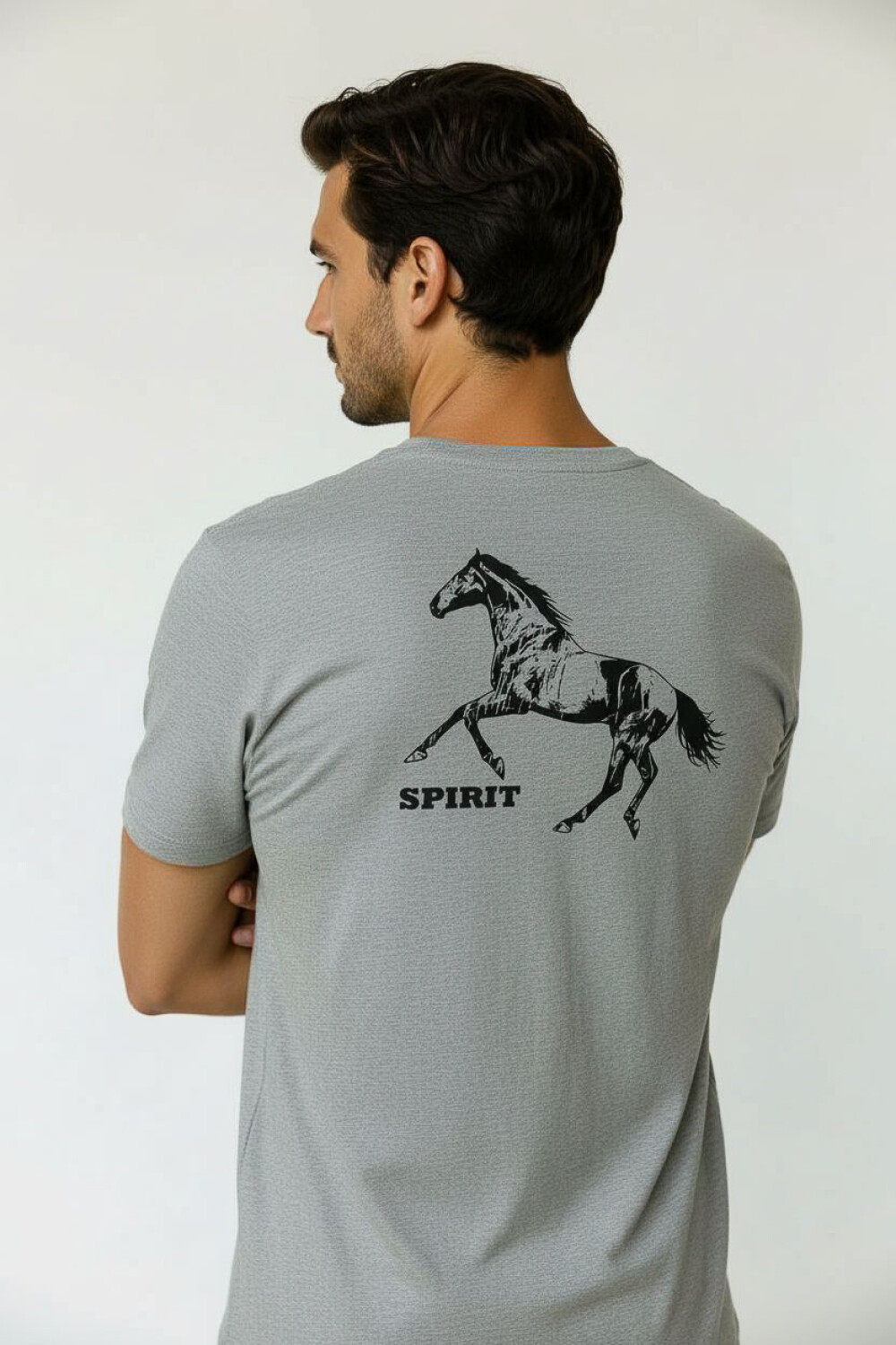 Remera Fado Gris Melange Medio