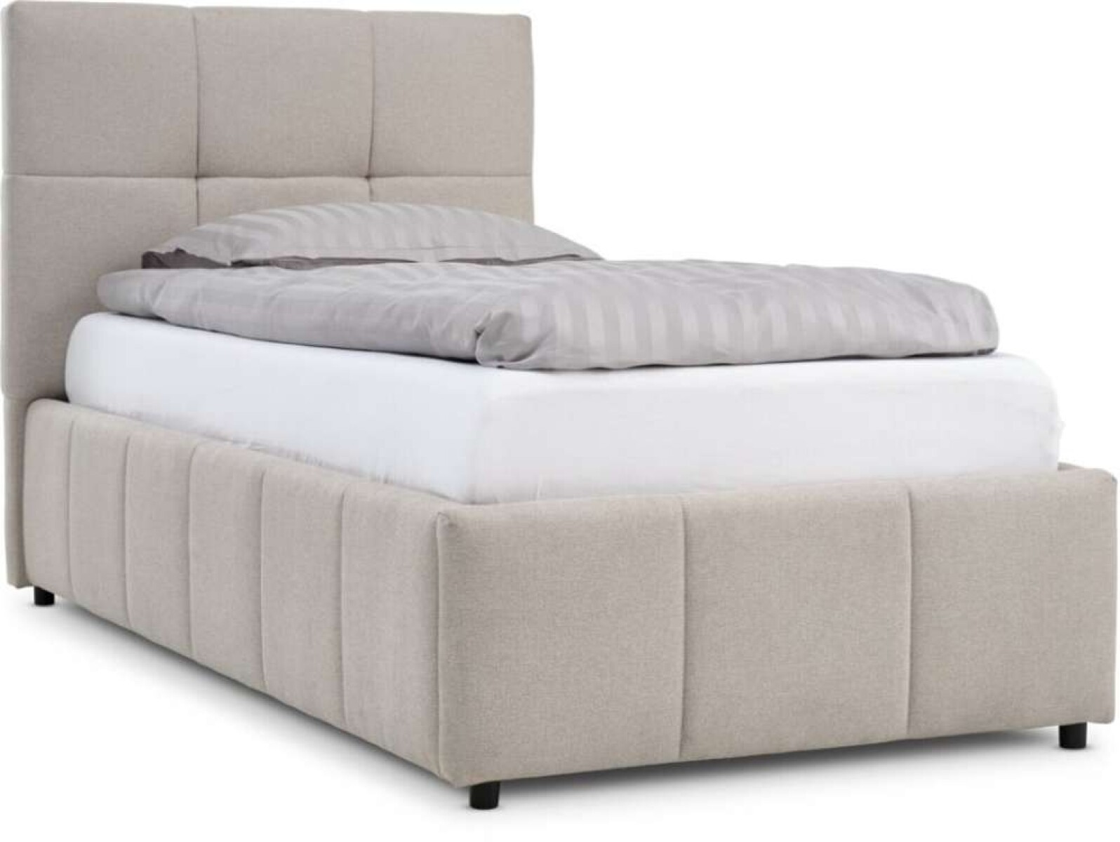 Estructura Cama Vemmelev 1 Plaza 90X190 - Beige 