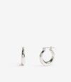 Argollas Metal Plateadas Plateado