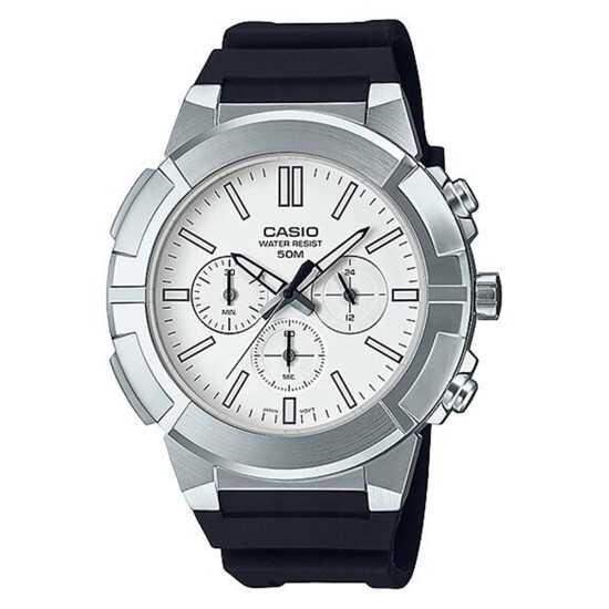 Reloj CASIO MTPE500-7AVDF en Silicona Negro Esfera 44mm 0