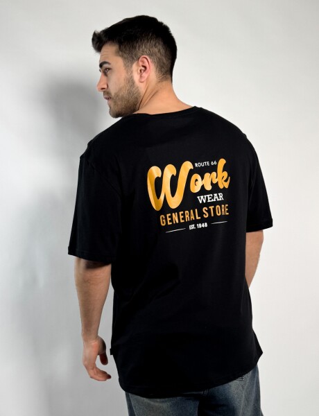 Remera oversize con estampa Ponce Negro