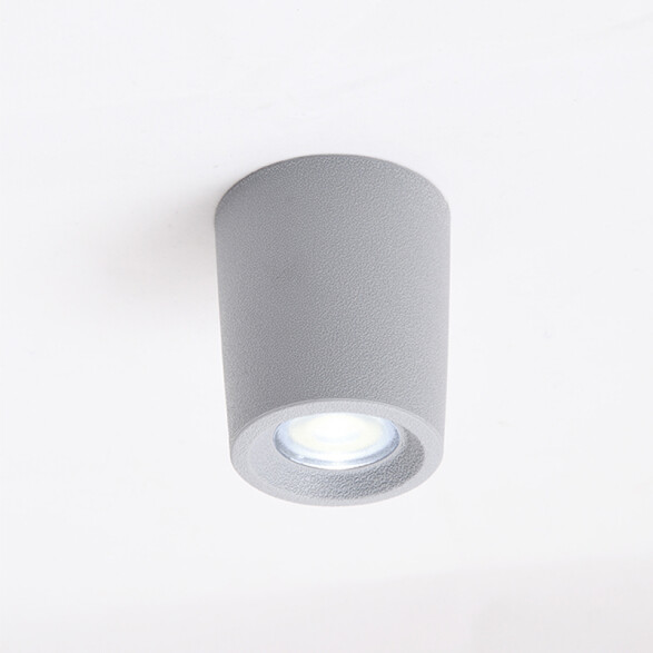Aplique de techo Ø60mm gris 1,7W cálida IP55 LIVIA 60 FL0956